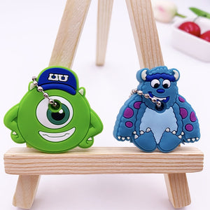 2Pcs Cute Cartoon Protective Silicone Key Case Cover For Women/Man