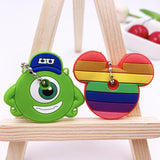 2Pcs Cute Cartoon Protective Silicone Key Case Cover For Women/Man