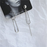 Punk Cheap Sliver Handcuffs Blade Gun Drop Earrings