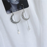 Punk Cheap Sliver Handcuffs Blade Gun Drop Earrings