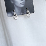 Punk Cheap Sliver Handcuffs Blade Gun Drop Earrings