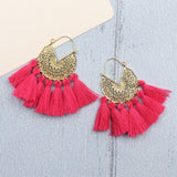 Bohemia Korean Big Tassel Earrings for Women