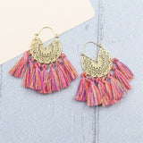 Bohemia Korean Big Tassel Earrings for Women