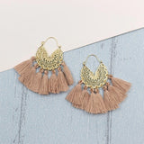 Bohemia Korean Big Tassel Earrings for Women