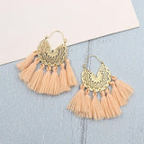 Bohemia Korean Big Tassel Earrings for Women