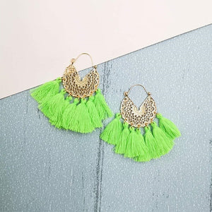 Bohemia Korean Big Tassel Earrings for Women