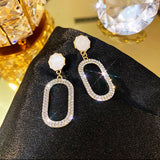 Chinese wind long tassel pendant Vintage Stud Earrings