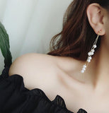 Chinese wind long tassel pendant Vintage Stud Earrings