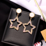 Chinese wind long tassel pendant Vintage Stud Earrings