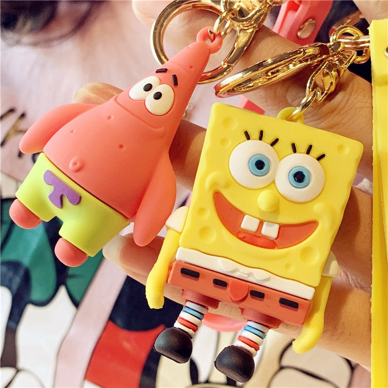 2020 Cute Creative Keychain Spongebob  Pendant