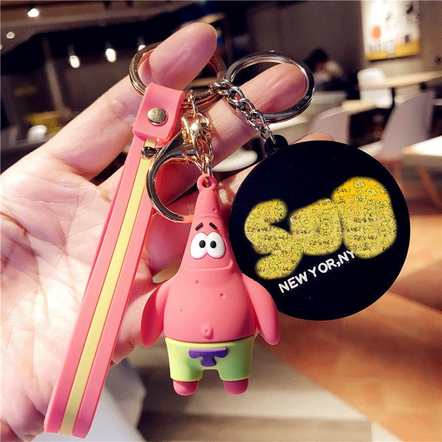 2020 Cute Creative Keychain Spongebob  Pendant