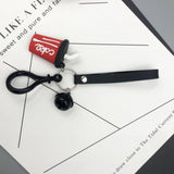 New creative personality simulation game keychain ring pendant