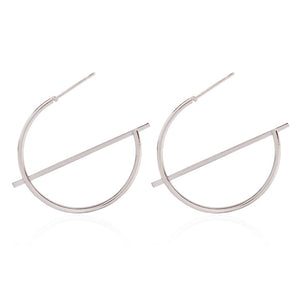 Fashion Statement Earrings 2020 Big Geometric Round Earrings For Women Hanging Dangle Earrings Drop Earing Modern Female Jewelry