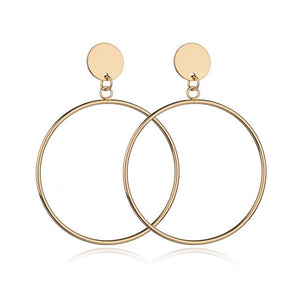 Fashion Statement Earrings 2020 Big Geometric Round Earrings For Women Hanging Dangle Earrings Drop Earing Modern Female Jewelry