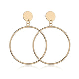 Fashion Statement Earrings 2020 Big Geometric Round Earrings For Women Hanging Dangle Earrings Drop Earing Modern Female Jewelry