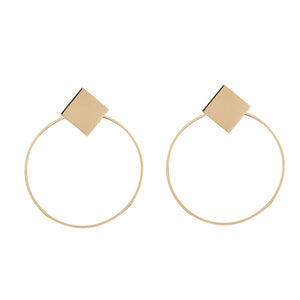 Fashion Statement Earrings 2020 Big Geometric Round Earrings For Women Hanging Dangle Earrings Drop Earing Modern Female Jewelry