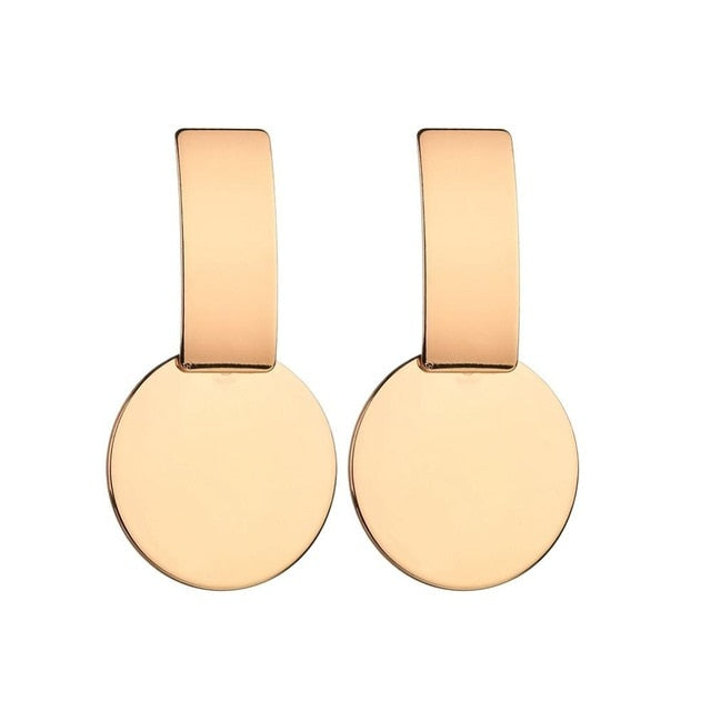 Fashion Statement Earrings 2020 Big Geometric Round Earrings For Women Hanging Dangle Earrings Drop Earing Modern Female Jewelry