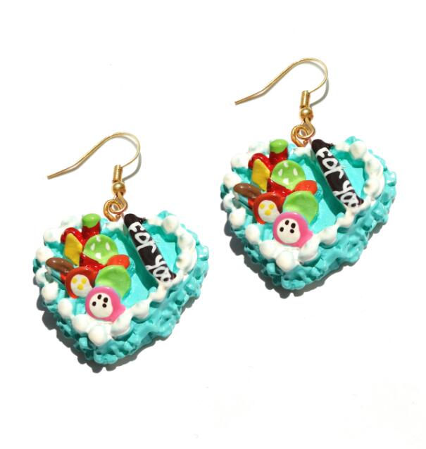 Earring For Women Resin Drop Custom Made Handmade Cute Girls