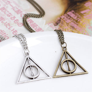 Triangle Round Sweater Chain Necklace