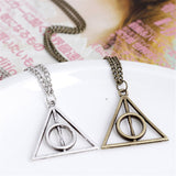 Triangle Round Sweater Chain Necklace