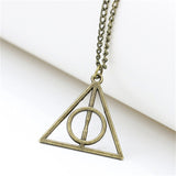 Triangle Round Sweater Chain Necklace