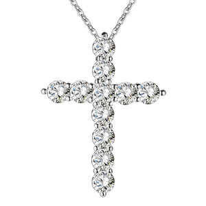 Crystal Zircon stone pendant necklace