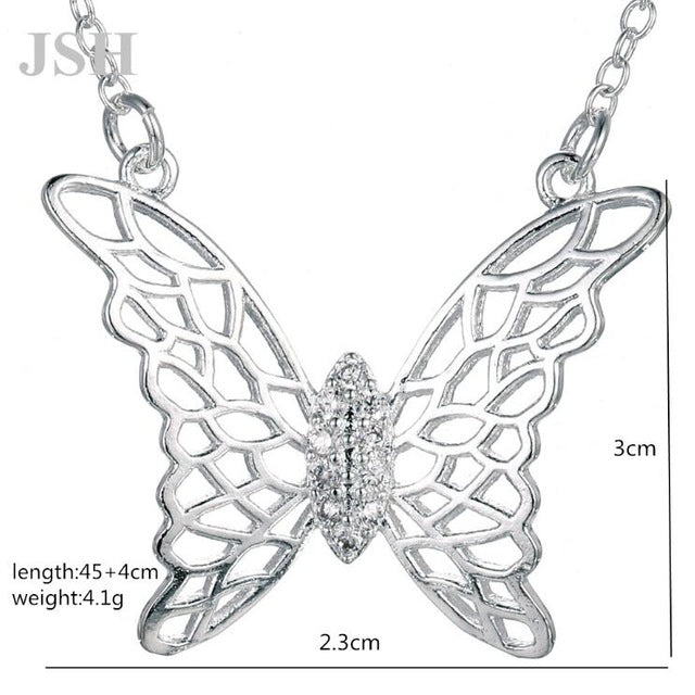 Crystal Zircon stone pendant necklace