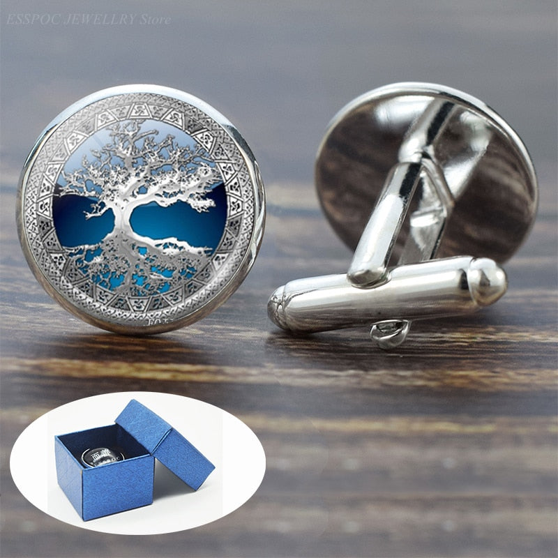 Life Suit Shirt Silver Cufflinks Accessories For Men