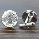 Life Suit Shirt Silver Cufflinks Accessories For Men