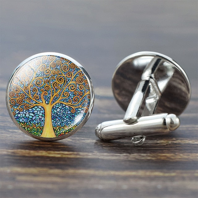 Life Suit Shirt Silver Cufflinks Accessories For Men