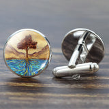 Life Suit Shirt Silver Cufflinks Accessories For Men