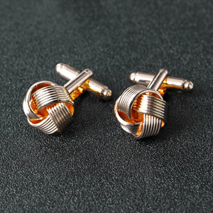 Gold and silver color, unique fashion business french wedding cufflinks