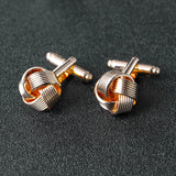 Gold and silver color, unique fashion business french wedding cufflinks