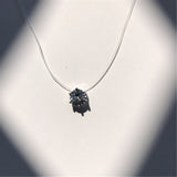 New Personality Fashion Square Imitation Pearl Crystal Zircon Necklace