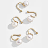 2020 New Fashion Pearl Small Earcuffs Clip Earrings for Women