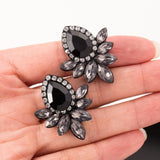 New Crystal Flower Drop Earrings for Women