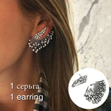 New Crystal Flower Drop Earrings for Women