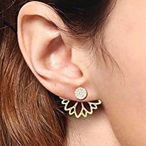 New Crystal Flower Drop Earrings for Women