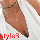 Multilayer Crystal Moon Necklaces & Pendants For Women