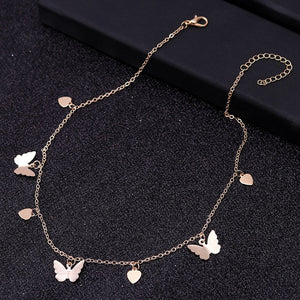 Small Animal Butterfly Stars Chain Necklaces for Women