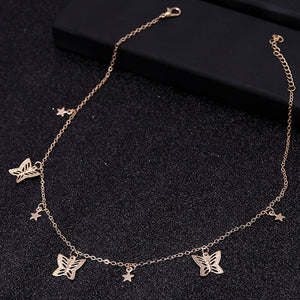 Small Animal Butterfly Stars Chain Necklaces for Women