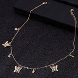 Small Animal Butterfly Stars Chain Necklaces for Women