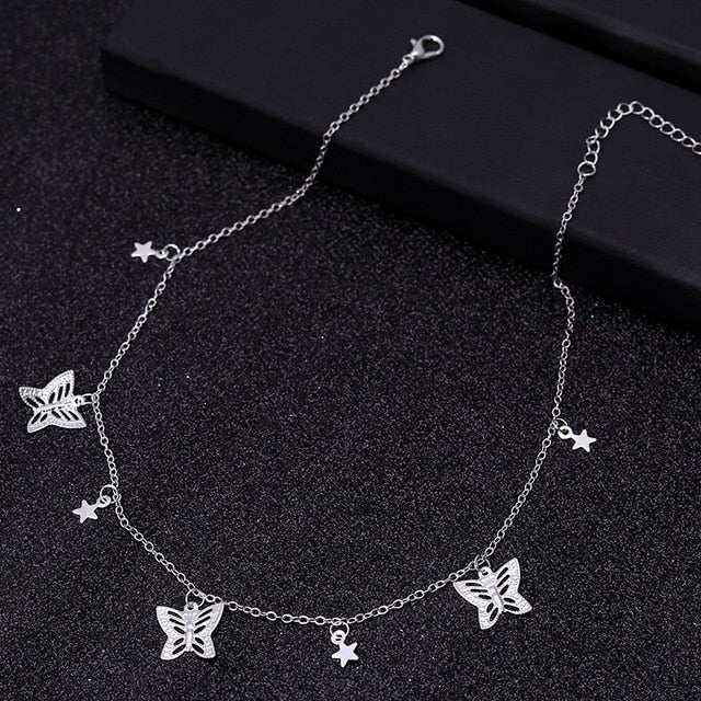 Small Animal Butterfly Stars Chain Necklaces for Women