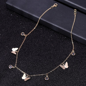 Small Animal Butterfly Stars Chain Necklaces for Women