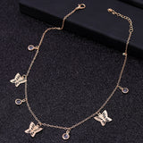 Small Animal Butterfly Stars Chain Necklaces for Women