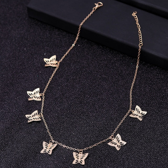 Small Animal Butterfly Stars Chain Necklaces for Women