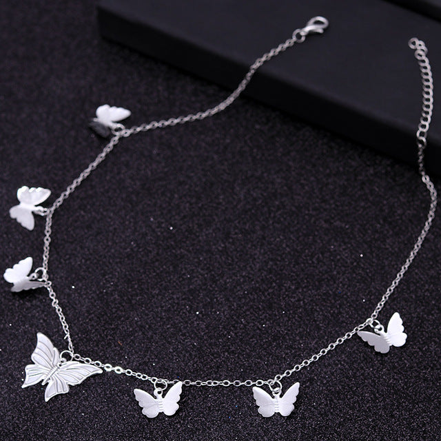 Small Animal Butterfly Stars Chain Necklaces for Women