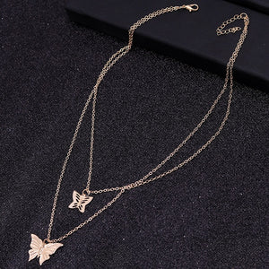 Small Animal Butterfly Stars Chain Necklaces for Women