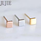 3Color Korean Style Stainless Steel Earrings For Women