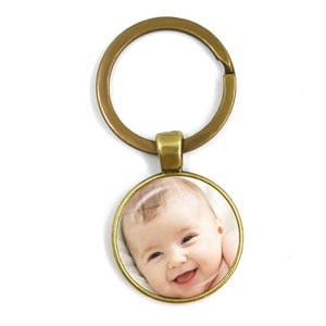 Personalized Custom Keychain Photo Mum Dad Baby